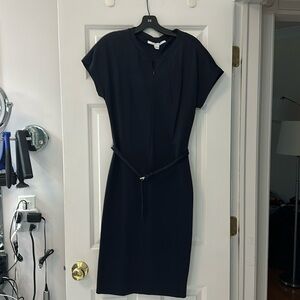 DVF navy dress